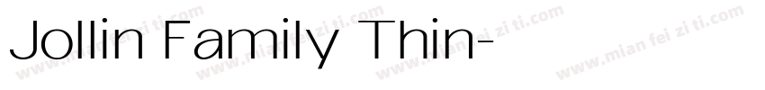 Jollin Family Thin字体转换